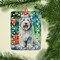 Edge Collections - 2.80" X 0.15" - Multicolor - Yorkshire Terrier (Yorkie) Holiday Porcelain Collectible - 1 Piece